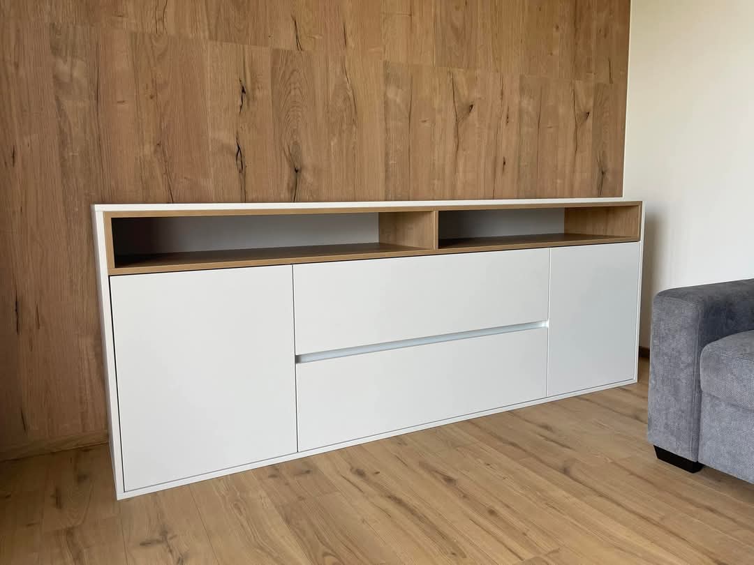 TV regal po meri sa LED osvetljenjem - izrada nameštaja, Sofix Niš, model 6