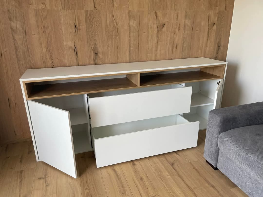 Nameštaj za dnevni boravak po meri - TV panel i komoda, Sofix Niš, model 5